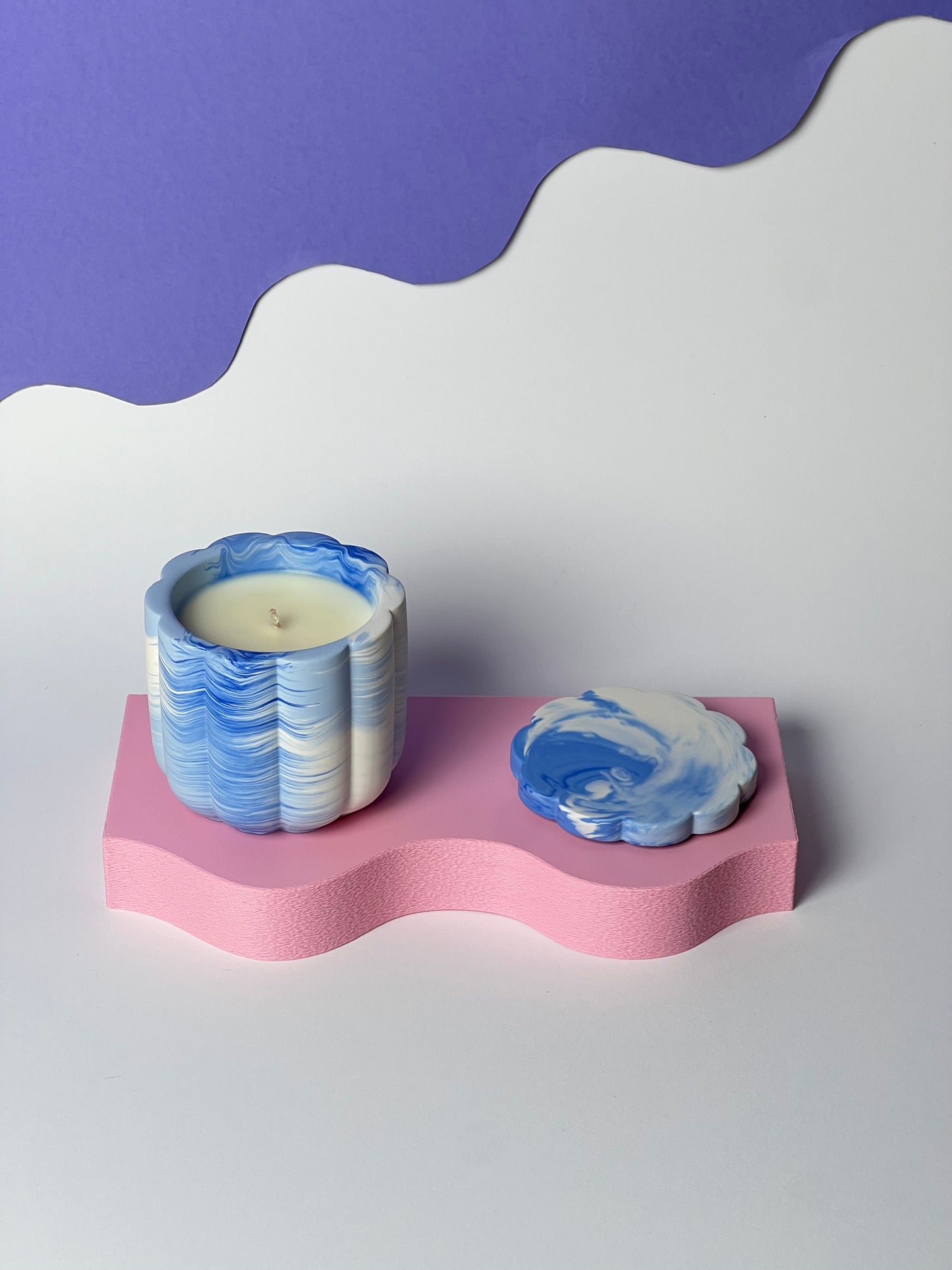 Mango Papaya Świeca Sojowa z Przykrywką