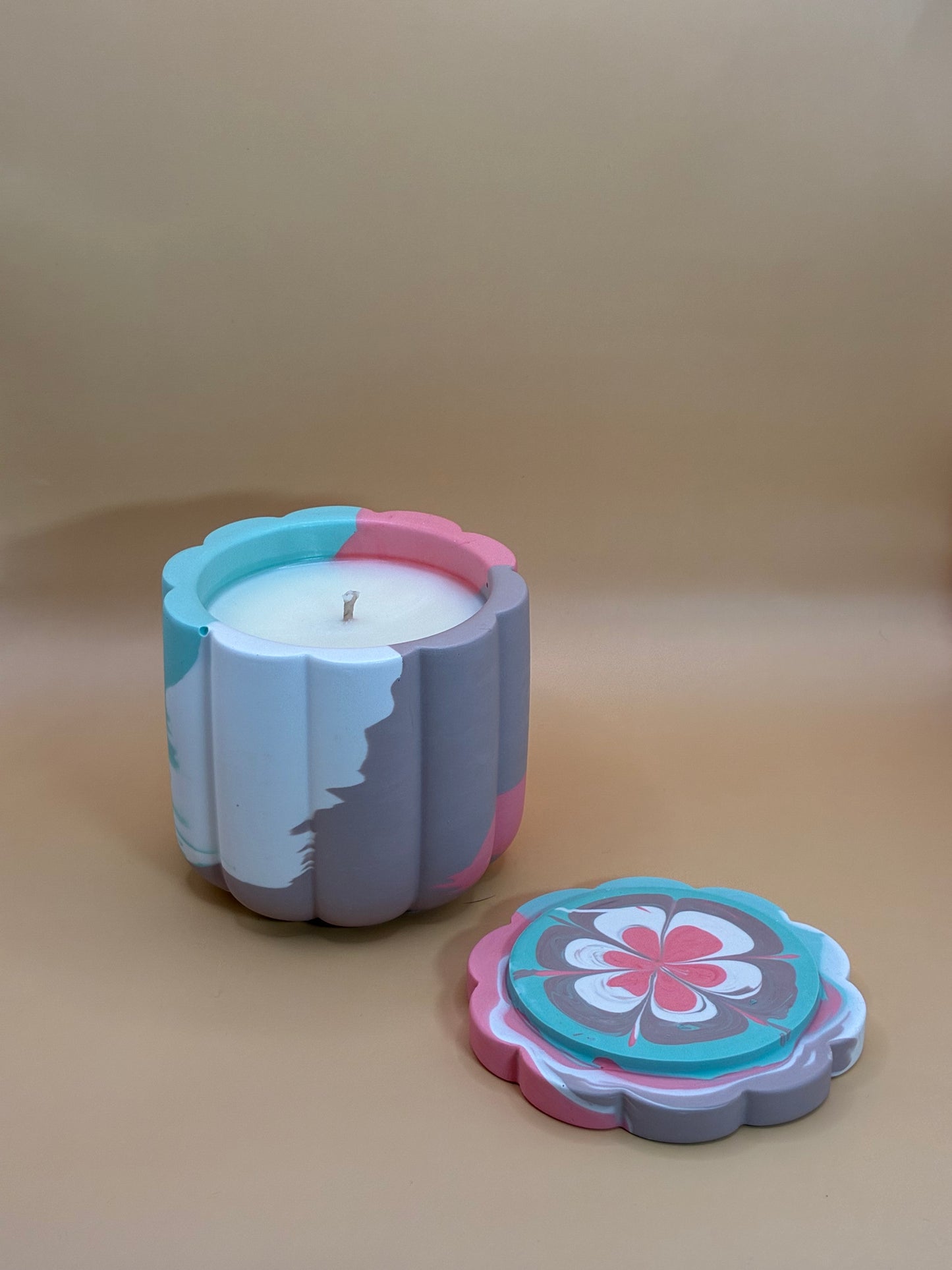 Cinnamon & Pumpkin świeca sojowa z przykrywką