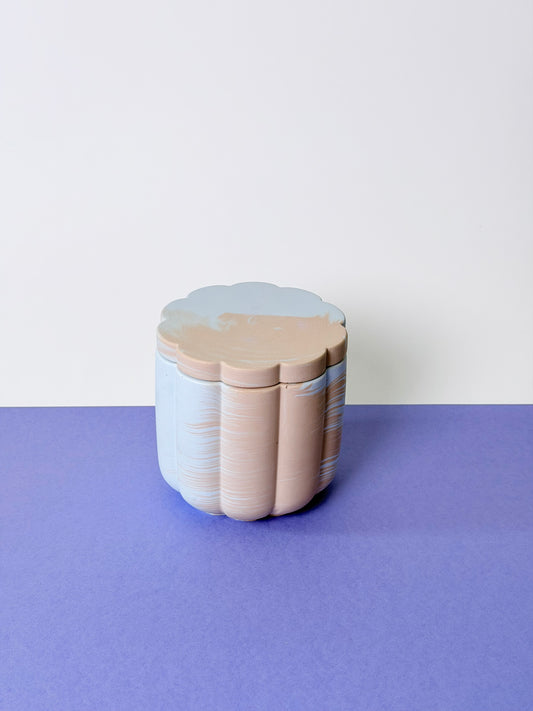 Mango Papaya Świeca Sojowa z Przykrywką