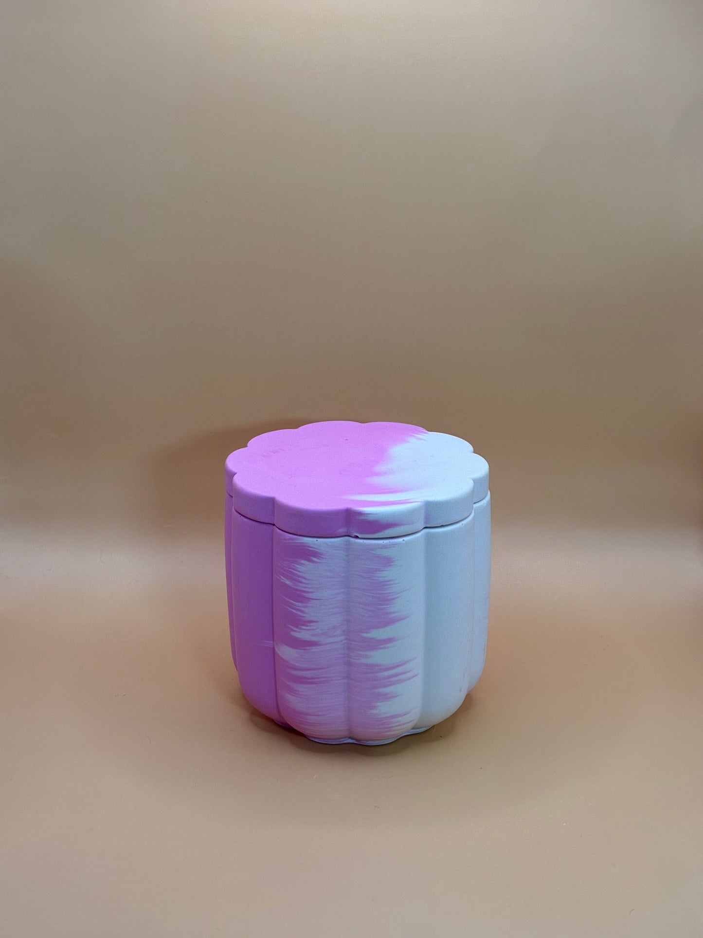 Orange Sunrise Świeca Sojowa z Przykrywką