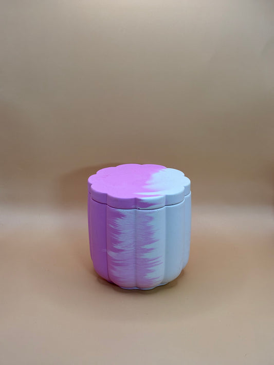 Orange Sunrise Świeca Sojowa z Przykrywką