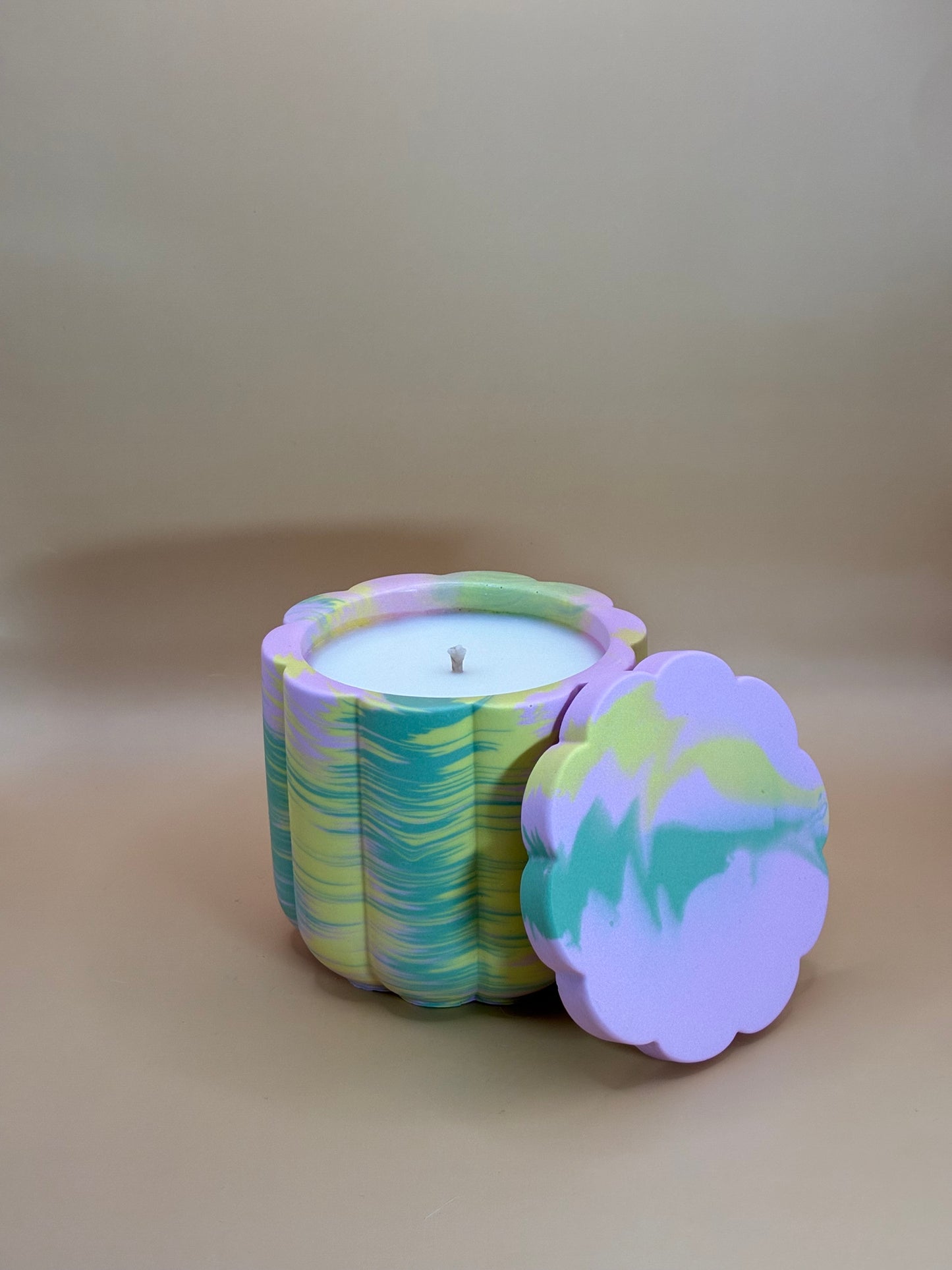 Matcha & Honey Świeca Sojowa z Przykrywką