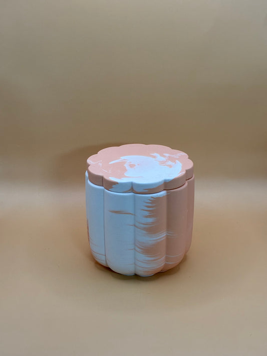 Orange Sunrise Świeca Sojowa z Przykrywką