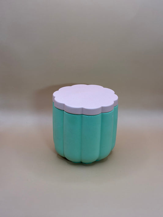 Orange Sunrise Świeca Sojowa z Przykrywką