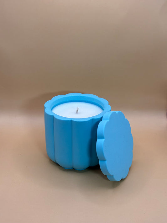 Orange Sunrise Świeca Sojowa z Przykrywką