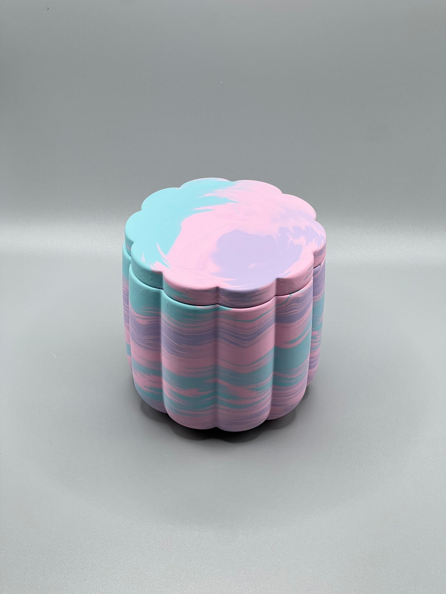 Orange Sunrise Świeca Sojowa z Przykrywką