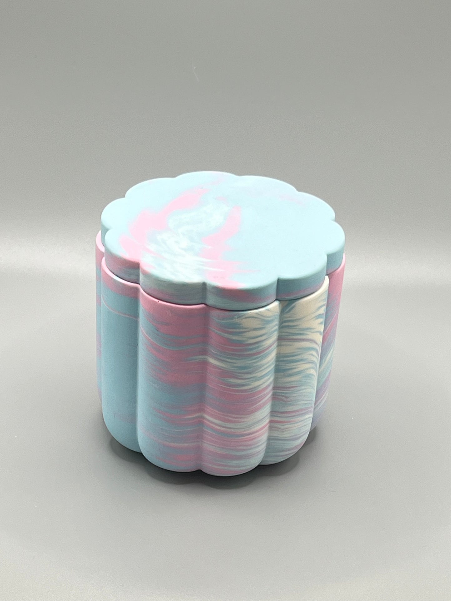 Orange Sunrise Świeca Sojowa z Przykrywką