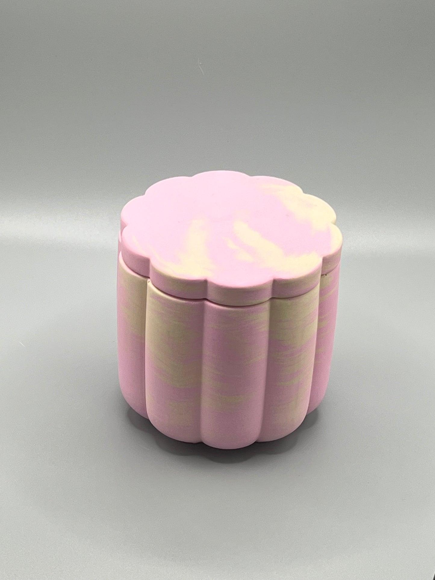 Peach Blossom Świeca Sojowa z Przykrywką