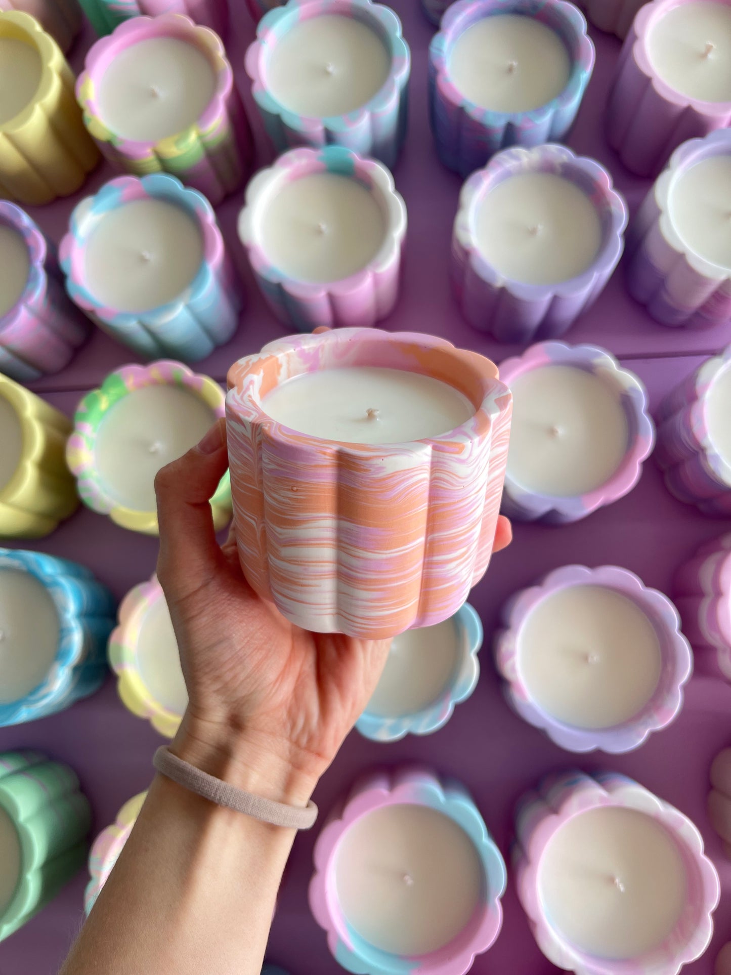 Orange Sunrise Soy Wax Candle With Cover