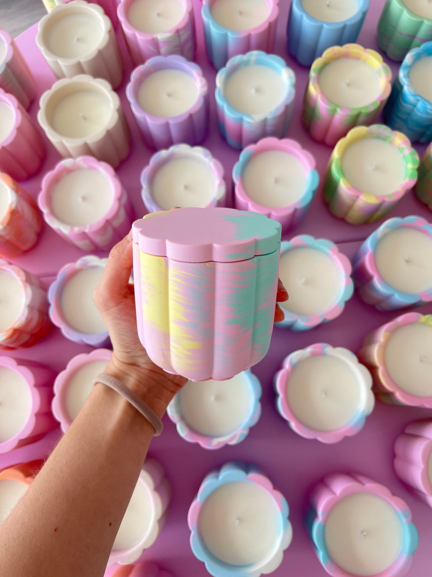 Peach Blossom Soy Wax Candle With Cover