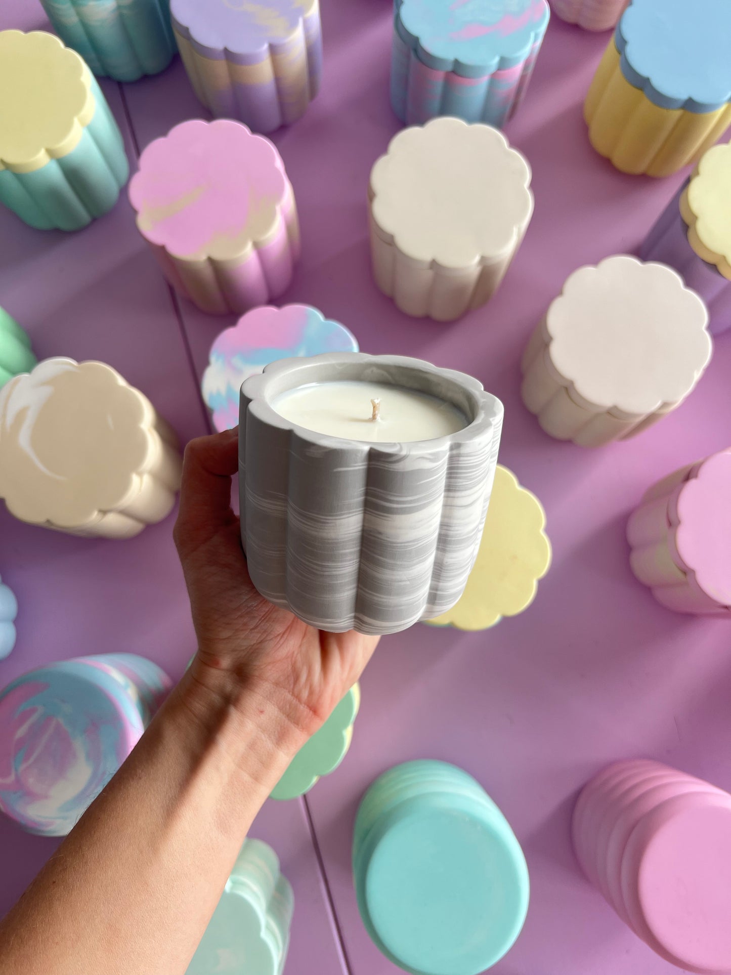 Hibiscus Waterfalls Soy Wax Candle With Cover