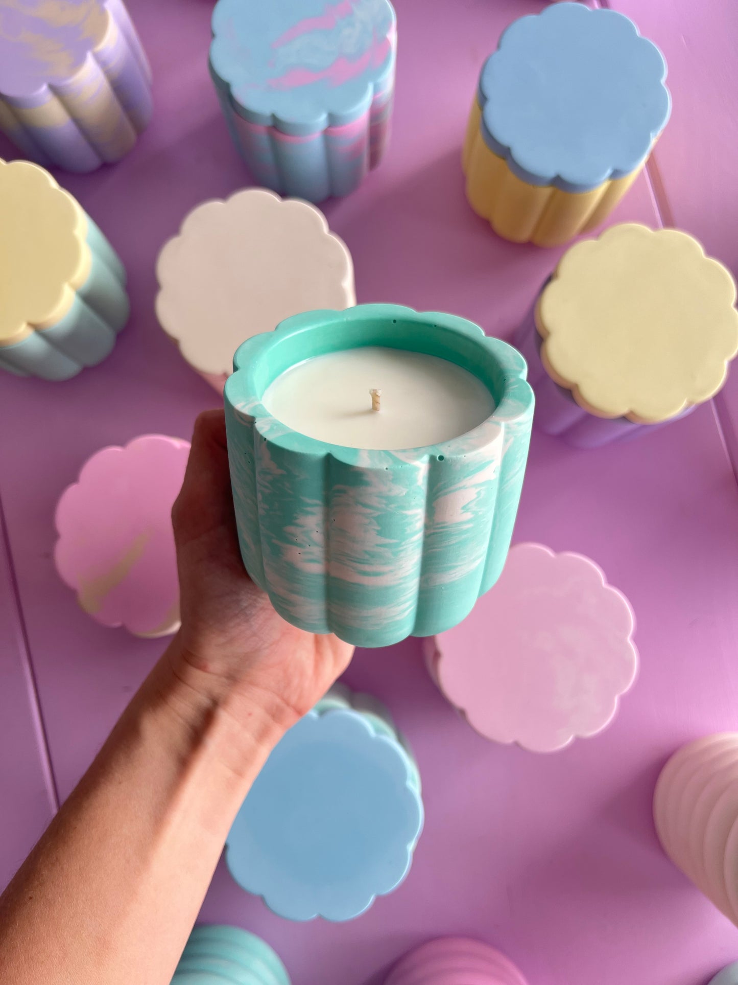 Hibiscus Waterfalls Soy Wax Candle With Cover