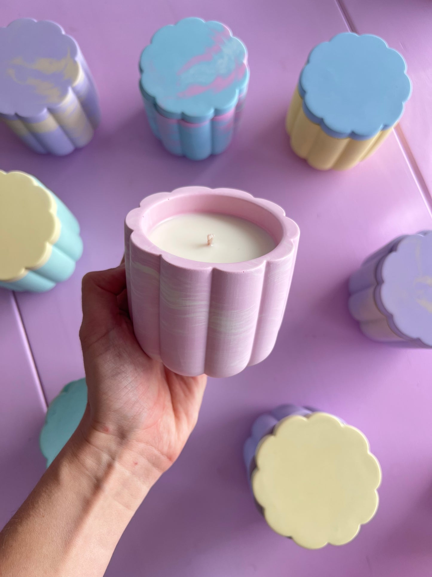 Peach Blossom Soy Wax Candle With Cover