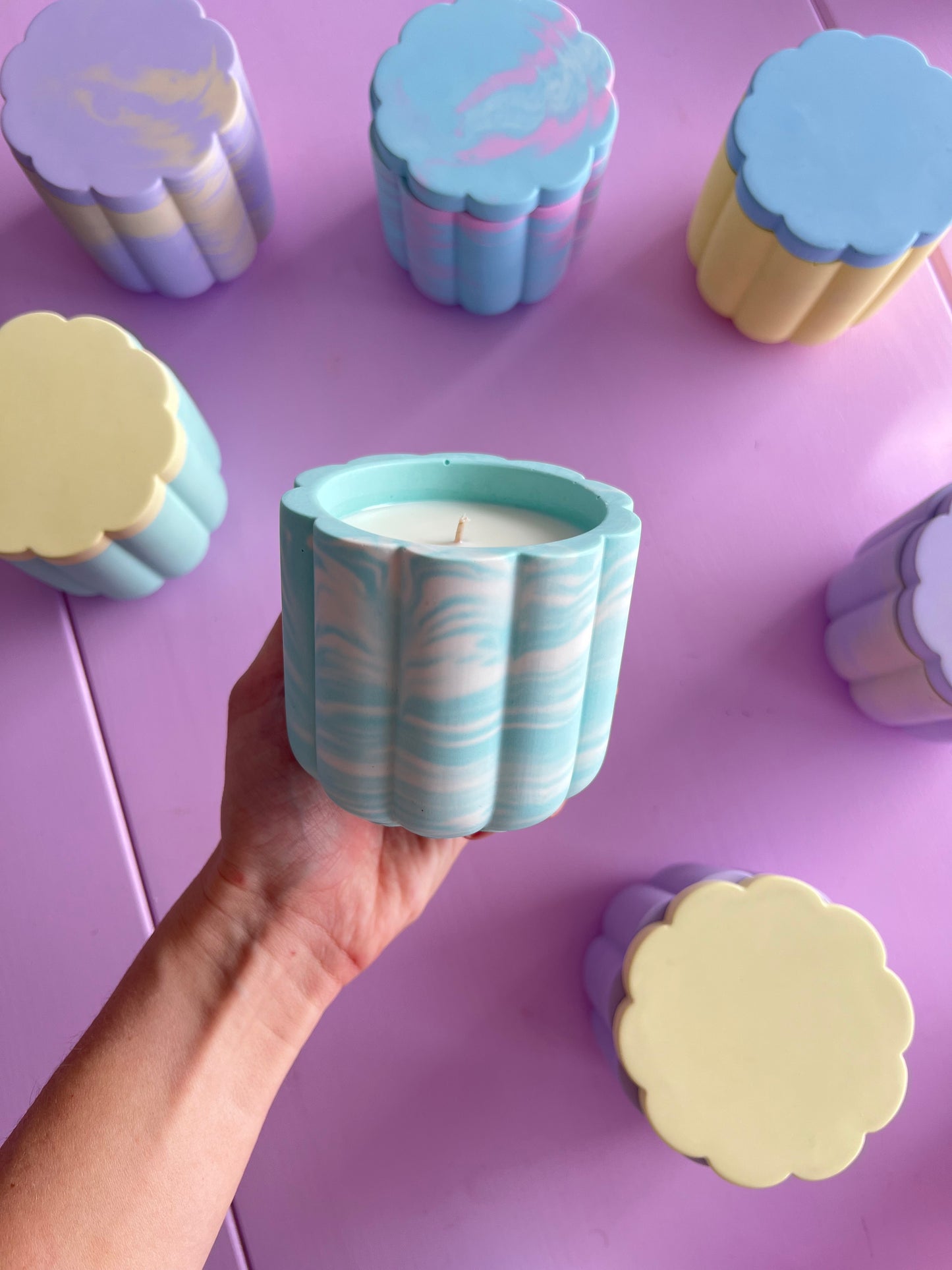 Lemongrass Lavender Soy Wax Candle With Cover