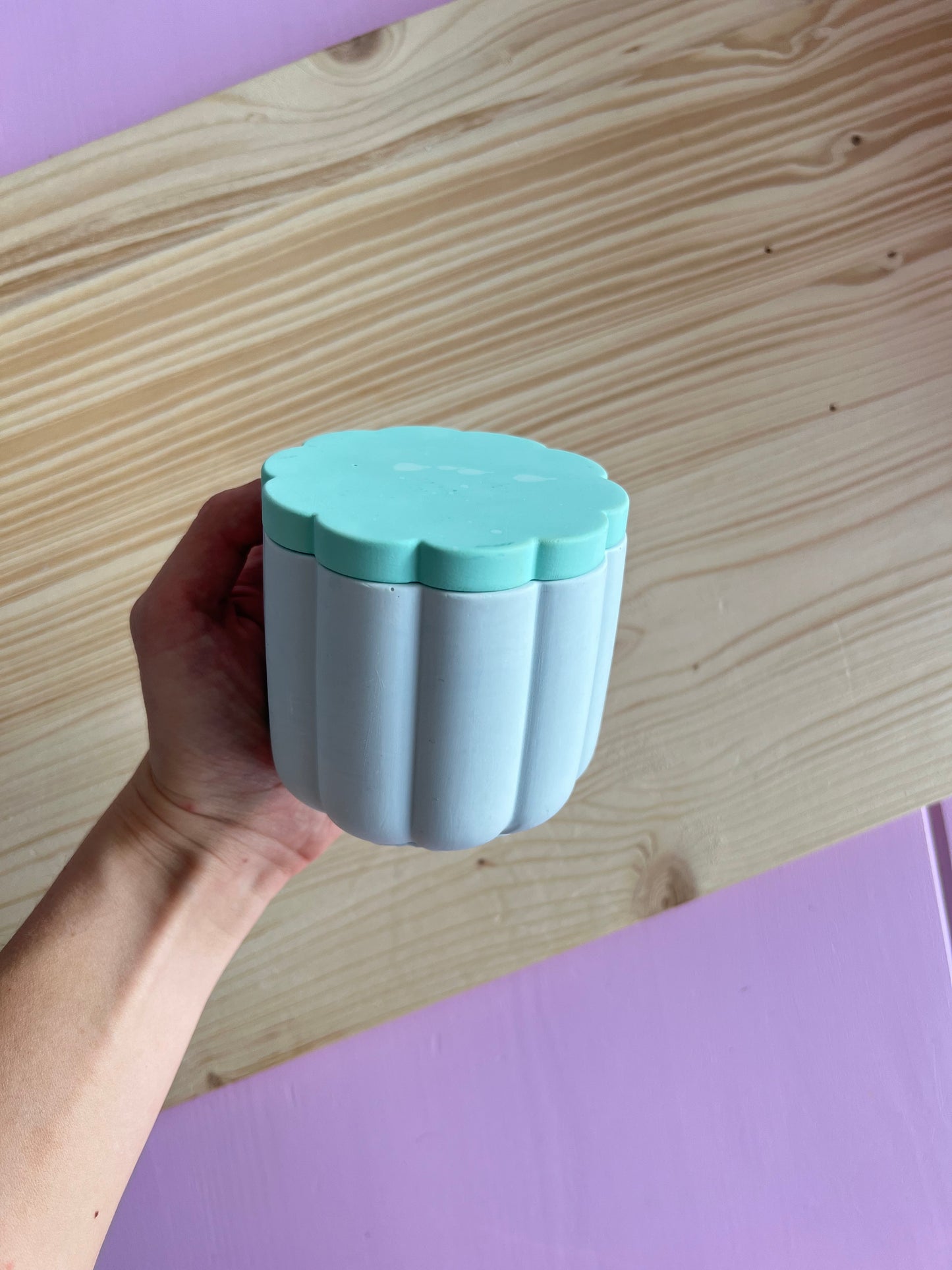 OUTLET: Lemongrass Lavender Świeca Sojowa z Przykrywką