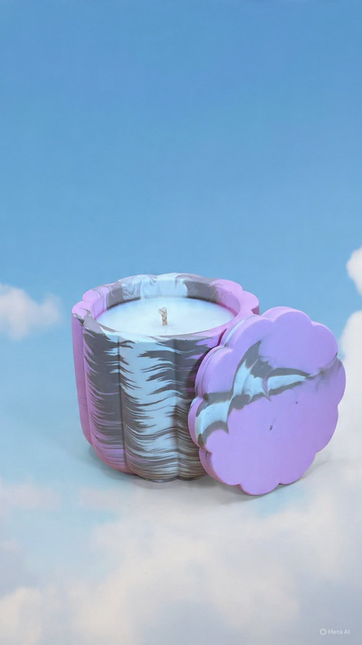 Lilac Blossom Świeca Sojowa z Przykrywką