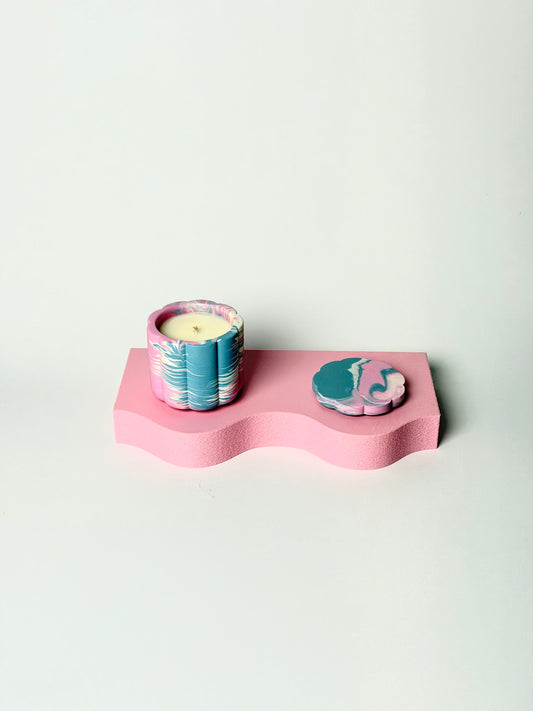 Peach Blossom Small Soy Wax Candle With Cover