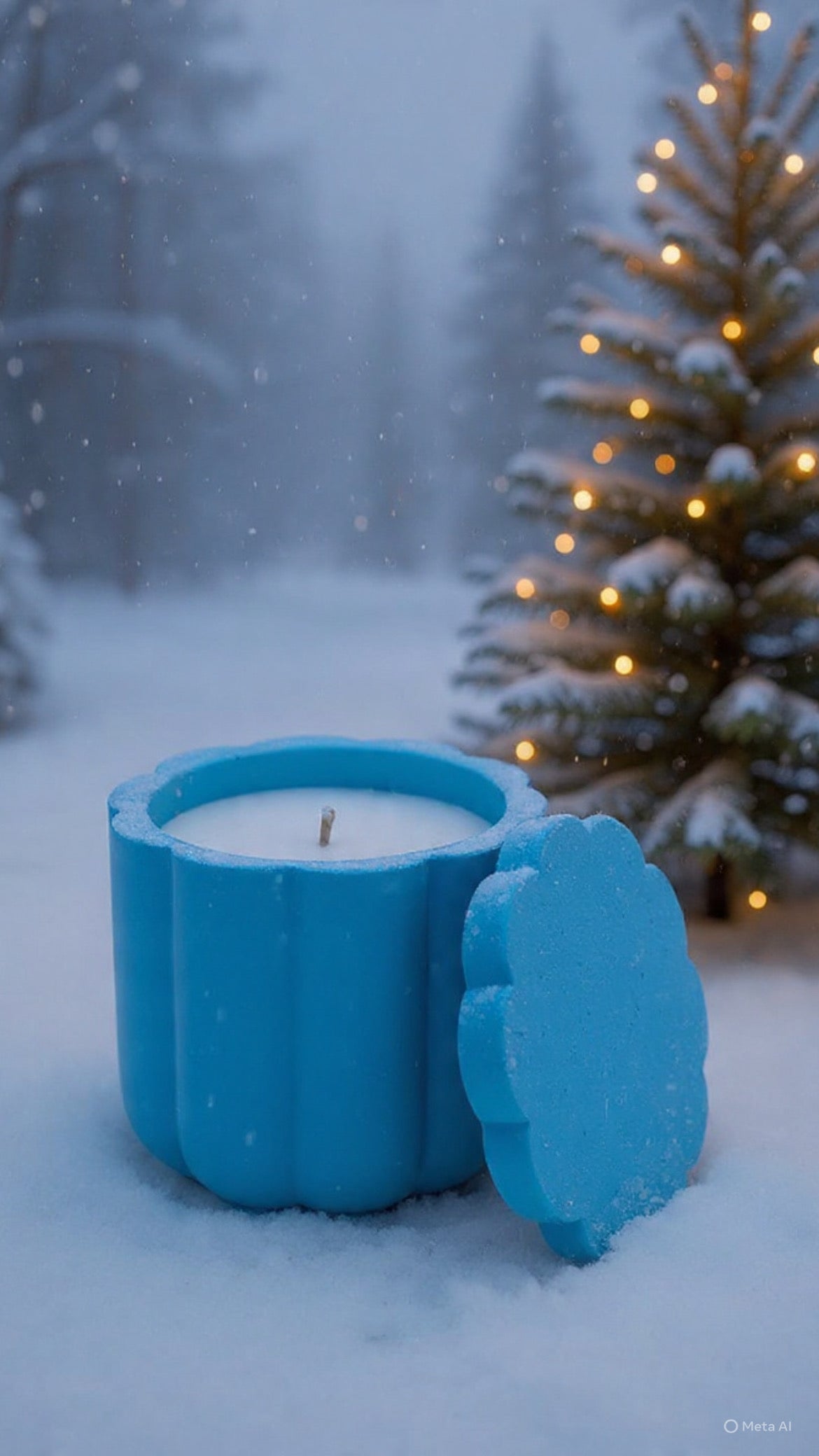 Orange Sunrise Świeca Sojowa z Przykrywką