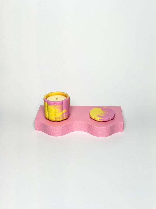 Peach Blossom Small Soy Wax Candle With Cover