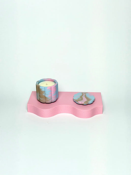 Peach Blossom Small Soy Wax Candle With Cover