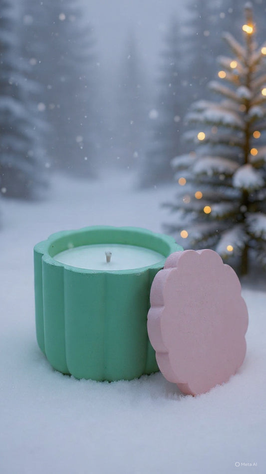 Orange Sunrise Świeca Sojowa z Przykrywką