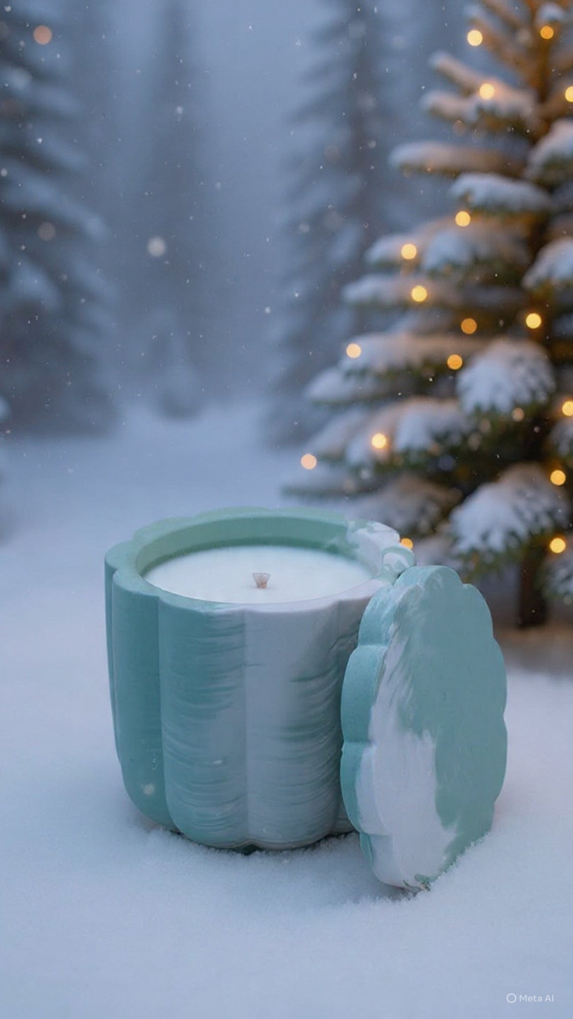 Orange Sunrise Świeca Sojowa z Przykrywką