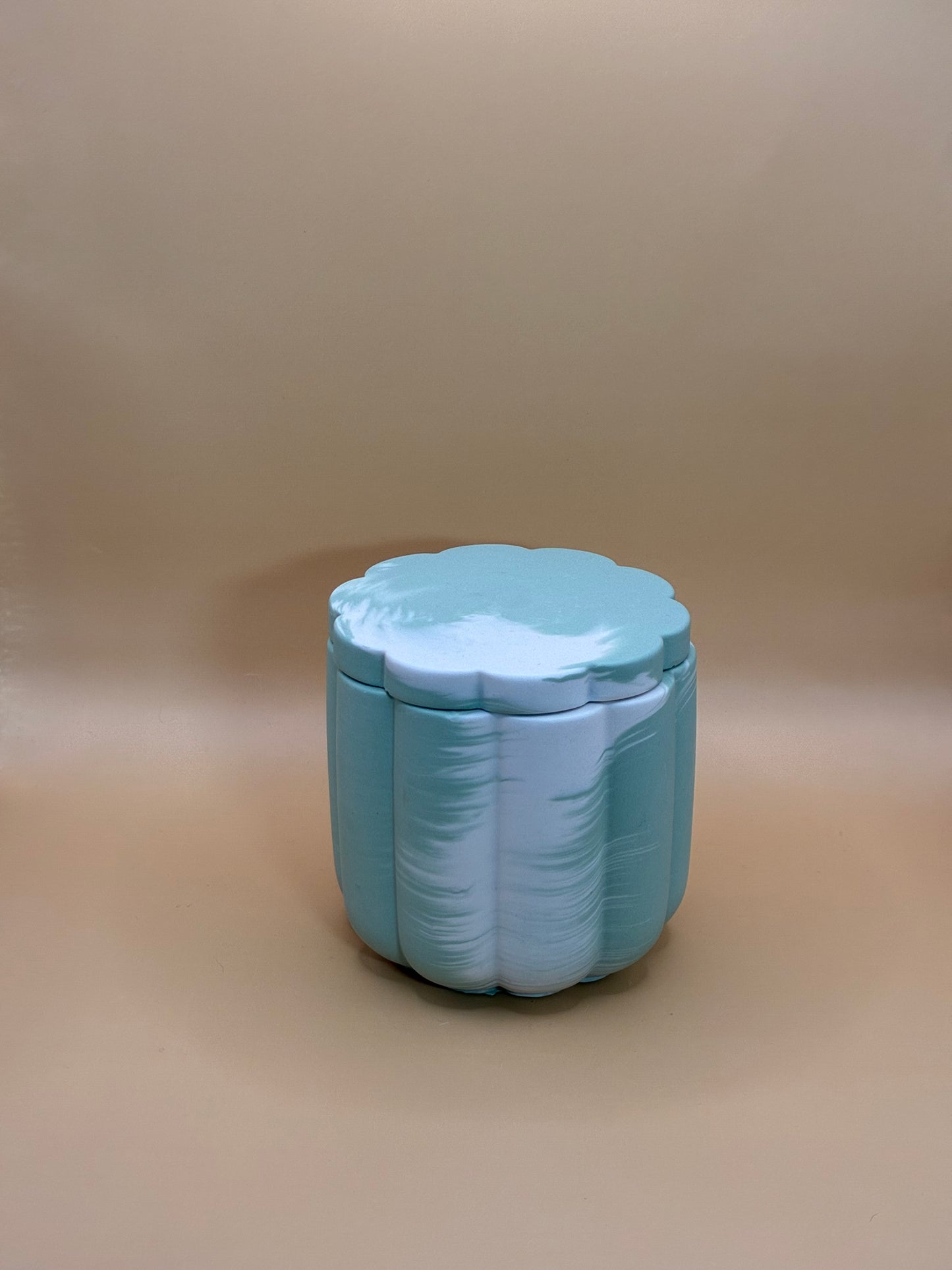 Orange Sunrise Świeca Sojowa z Przykrywką