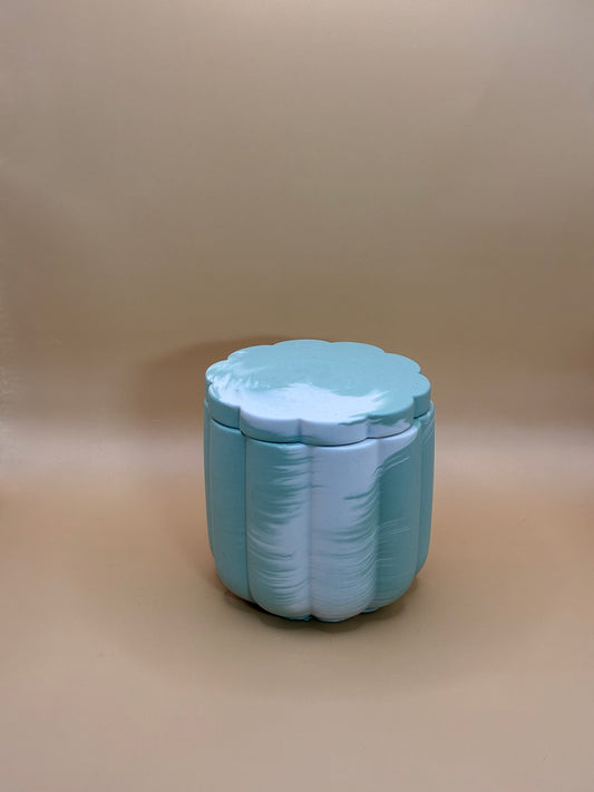 Orange Sunrise Świeca Sojowa z Przykrywką