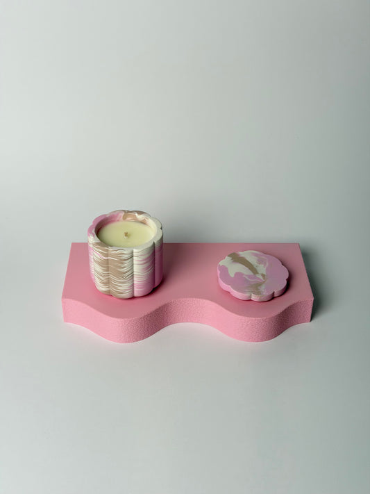 Mango Papaya Mała Świeca Sojowa z Przykrywką