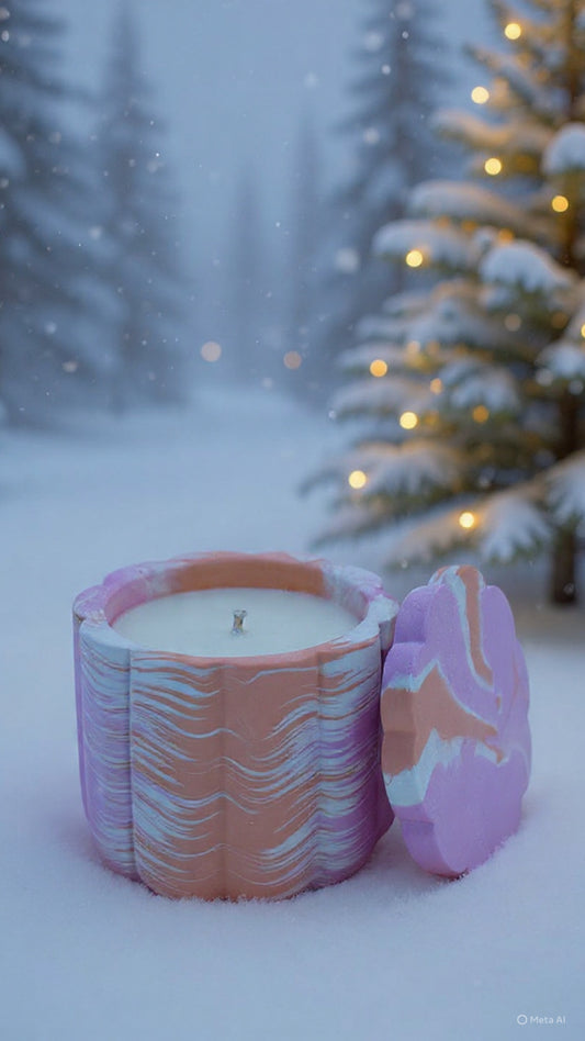 Cinnamon & Pumpkin świeca sojowa z przykrywką