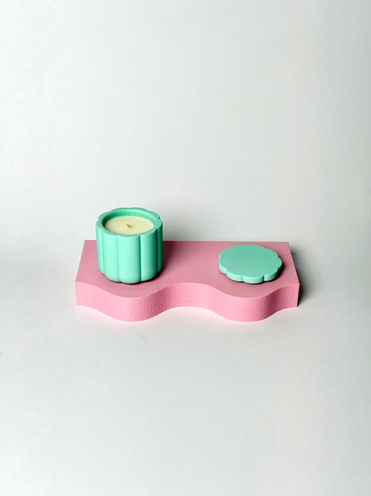 Peach Blossom Small Soy Wax Candle With Cover
