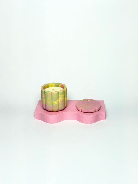 Peach Blossom Świeca Sojowa z Przykrywką