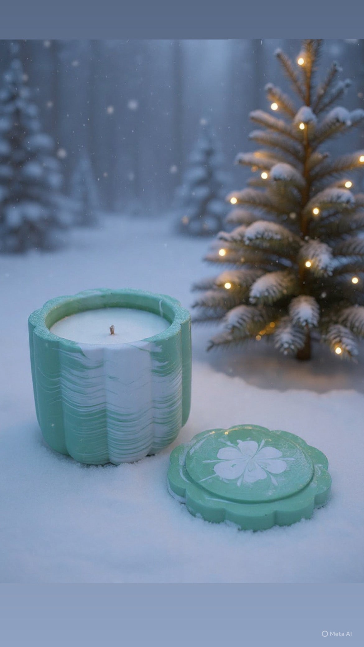 Christmas Spirit Świeca Sojowa z Przykrywką