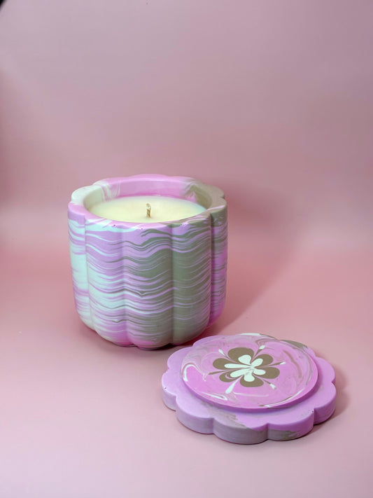 Cinnamon & Pumpkin świeca sojowa z przykrywką