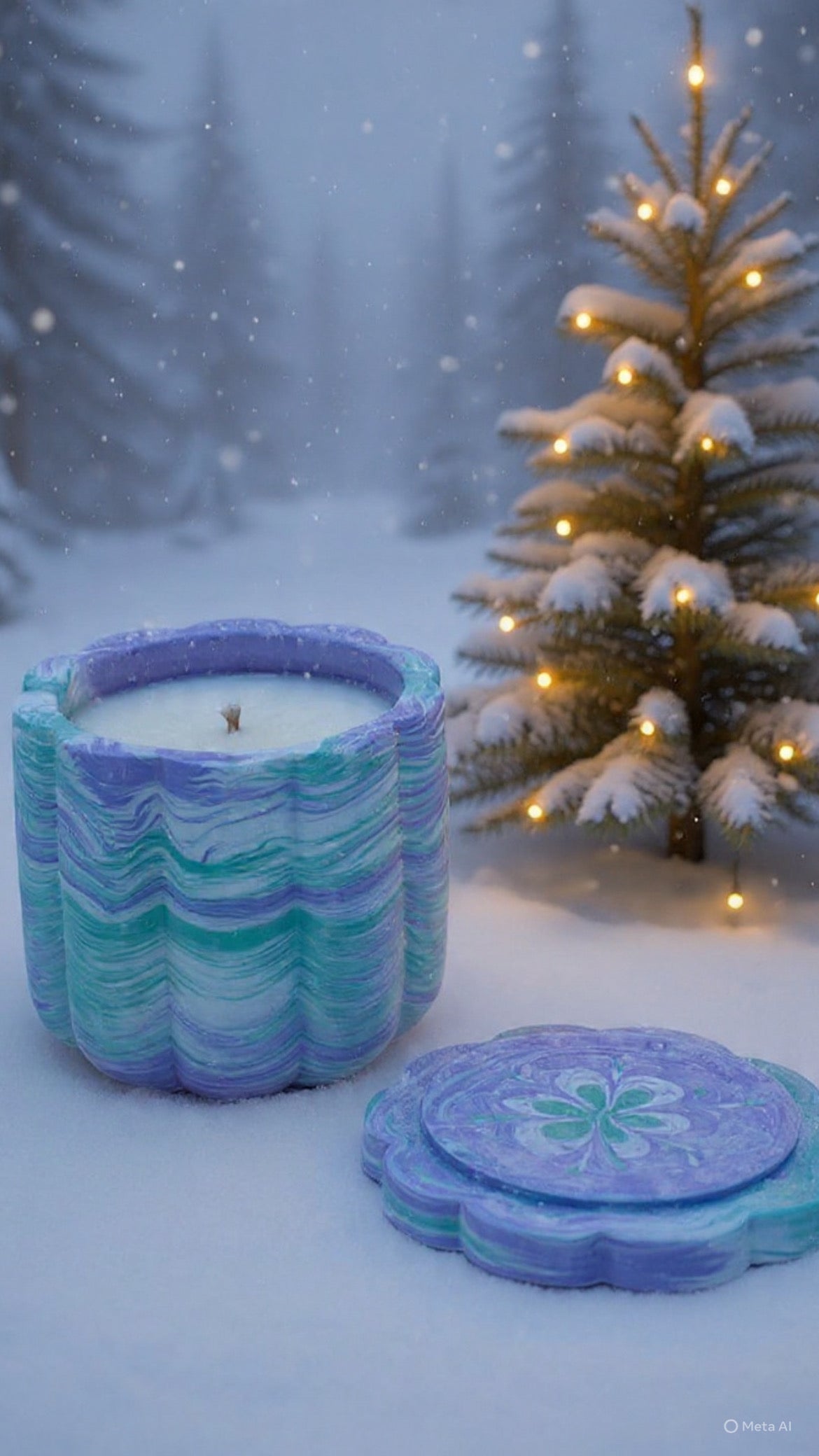 Christmas Spirit Świeca Sojowa z Przykrywką