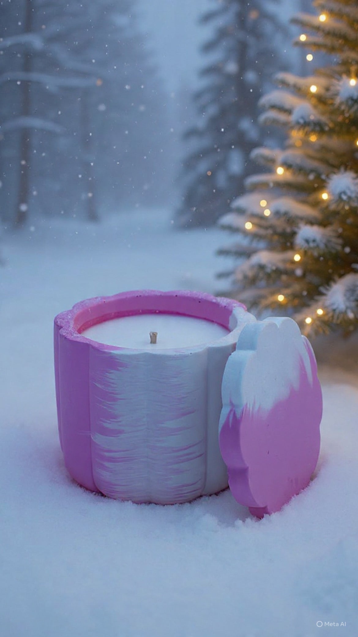 Orange Sunrise Świeca Sojowa z Przykrywką