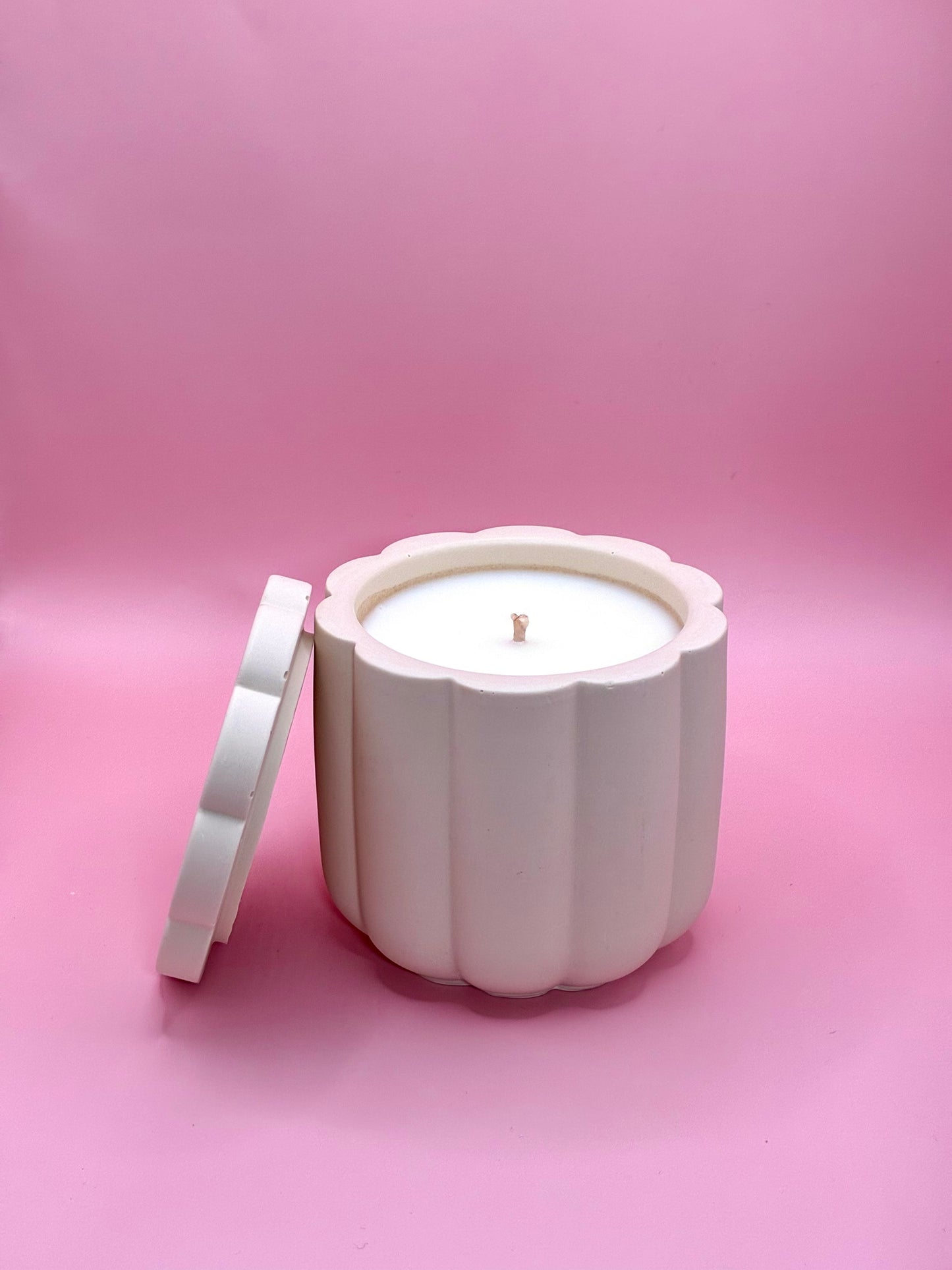 Orange Sunrise Świeca Sojowa z Przykrywką