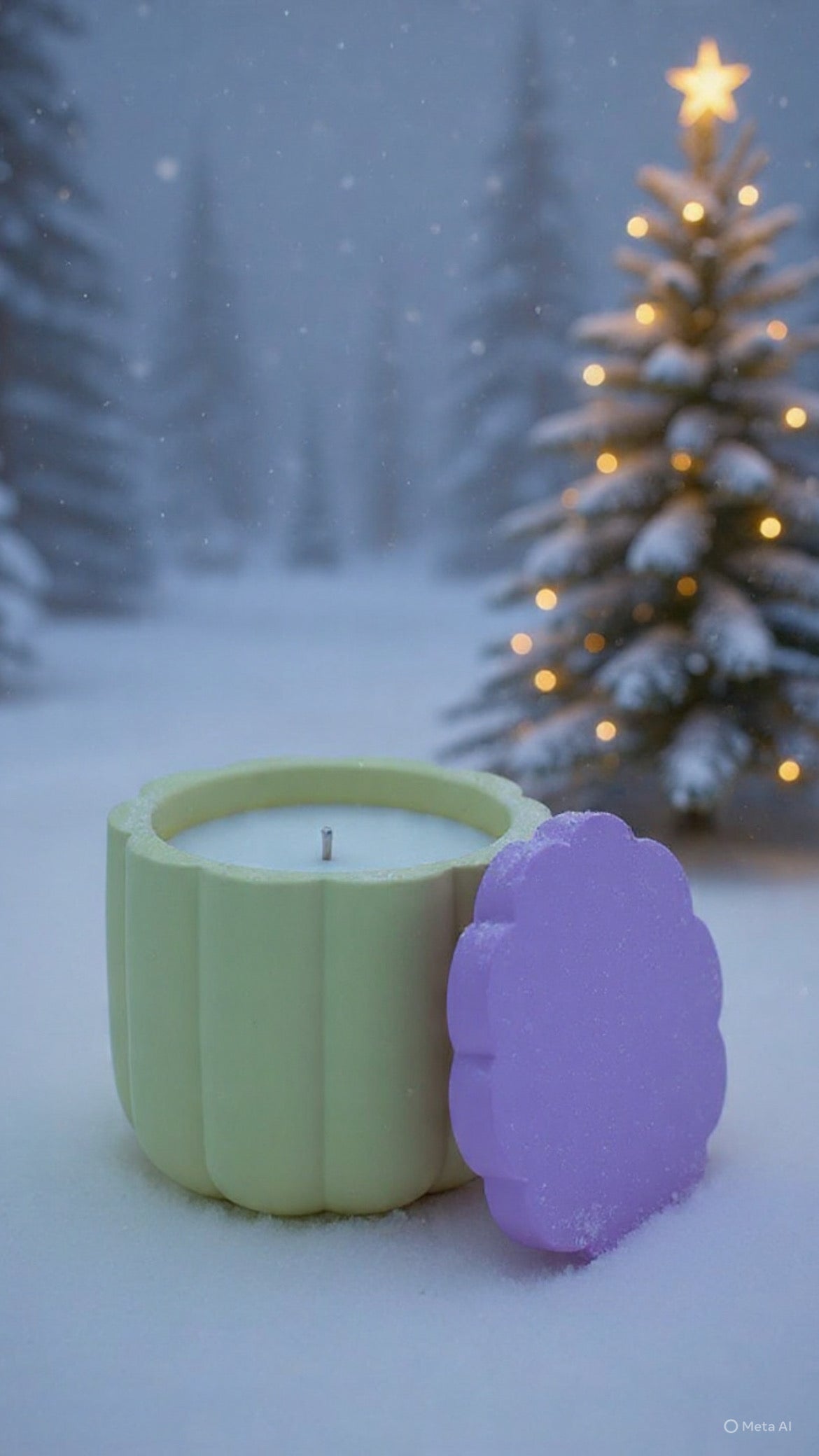 Matcha & Honey Świeca Sojowa z Przykrywką