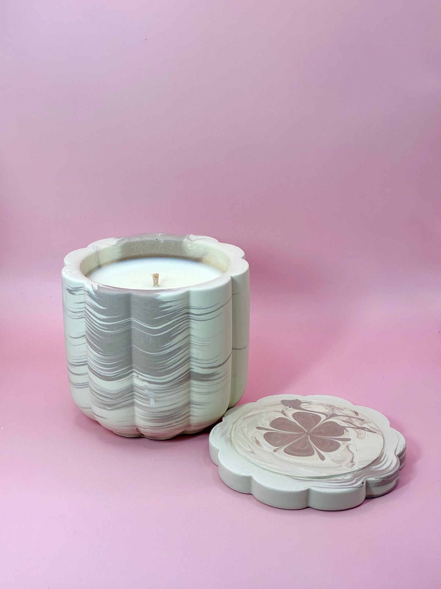 Matcha & Honey Świeca Sojowa z Przykrywką