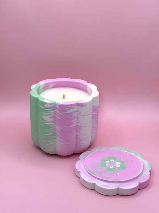 Lilac Blossom Świeca Sojowa z Przykrywką