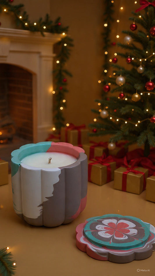 Cinnamon & Pumpkin świeca sojowa z przykrywką