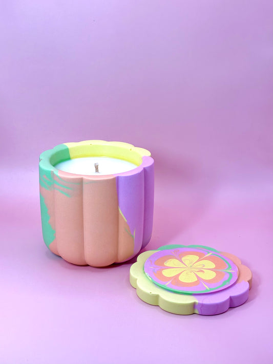 Lilac Blossom Świeca Sojowa z Przykrywką