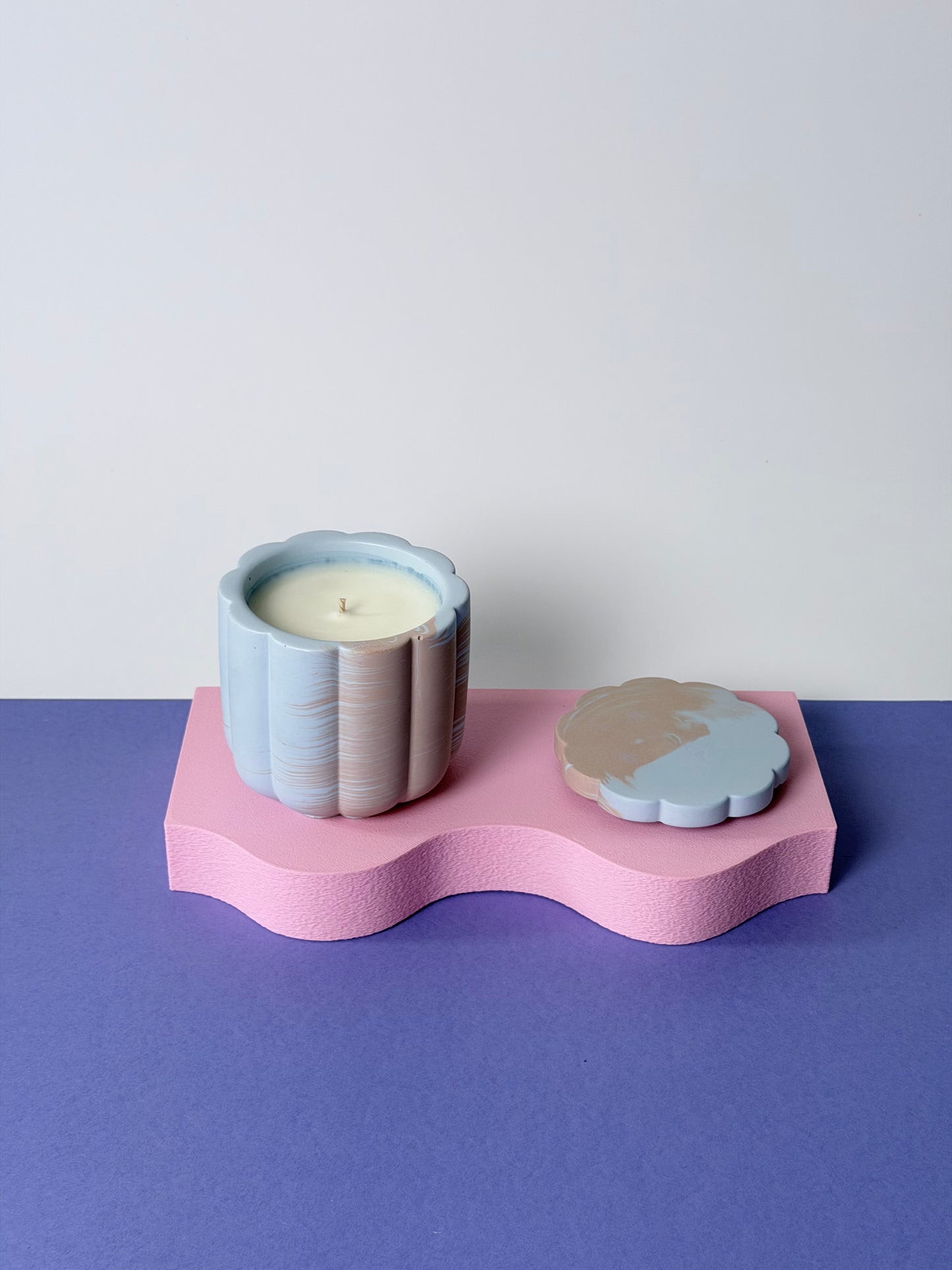 Mango Papaya Świeca Sojowa z Przykrywką