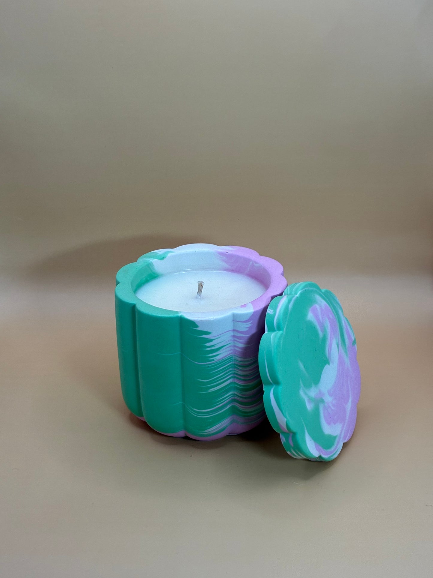 Cinnamon & Pumpkin świeca sojowa z przykrywką