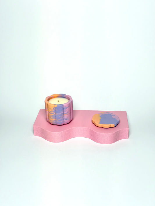 Peach Blossom Small Soy Wax Candle With Cover