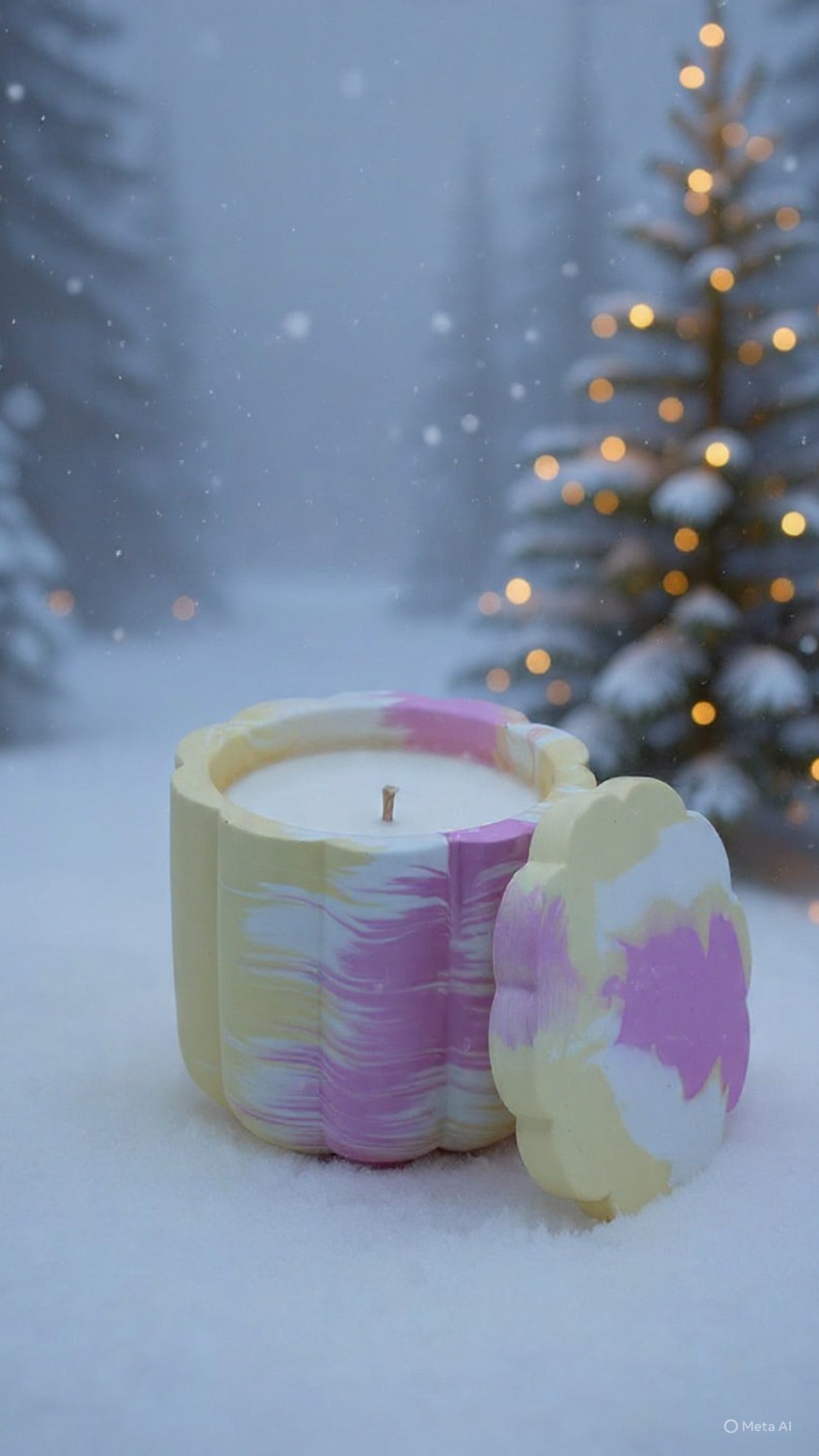 Walnut Maple Crumble Świeca Sojowa z Przykrywką