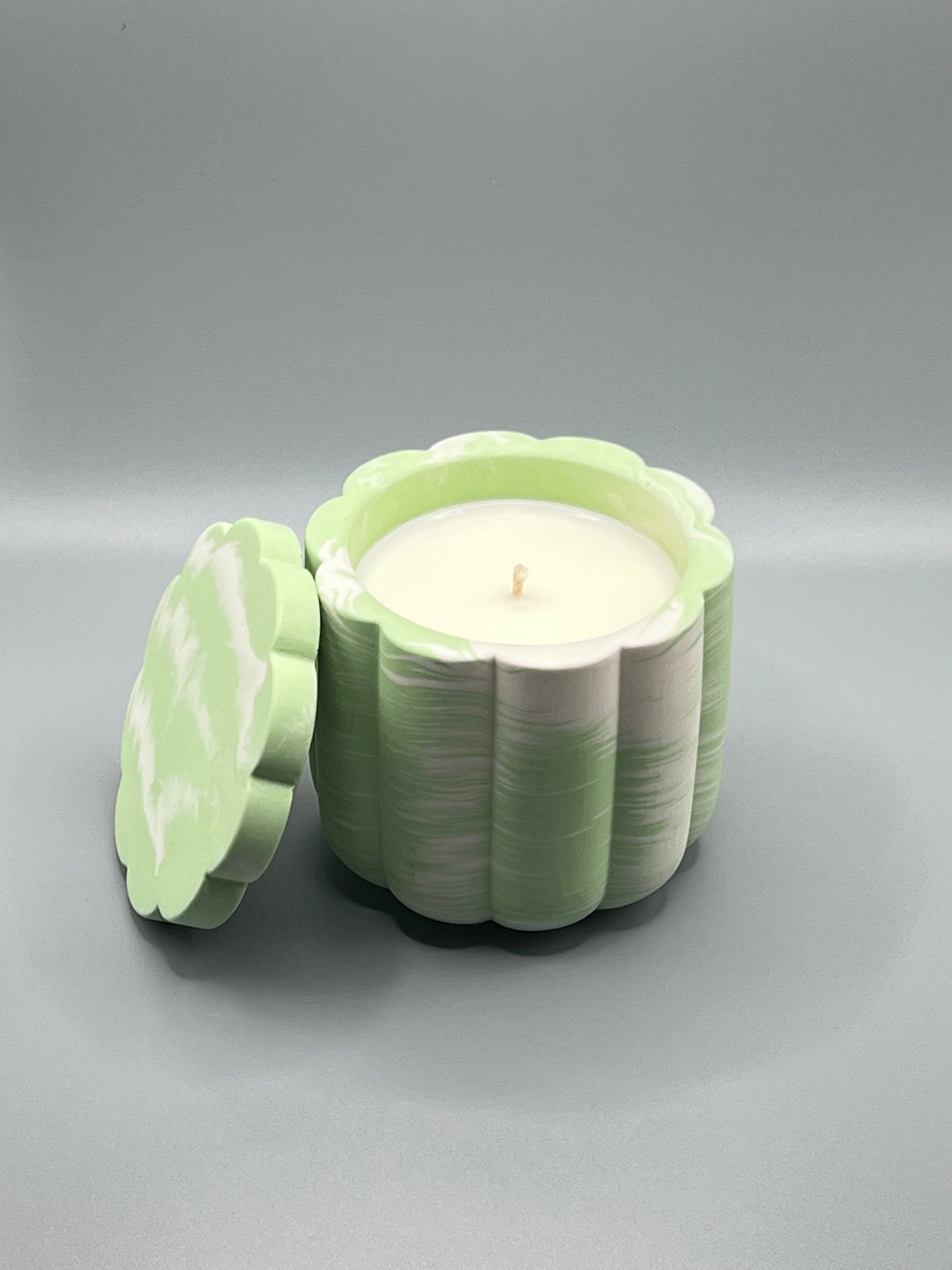 Matcha & Honey Świeca Sojowa z Przykrywką