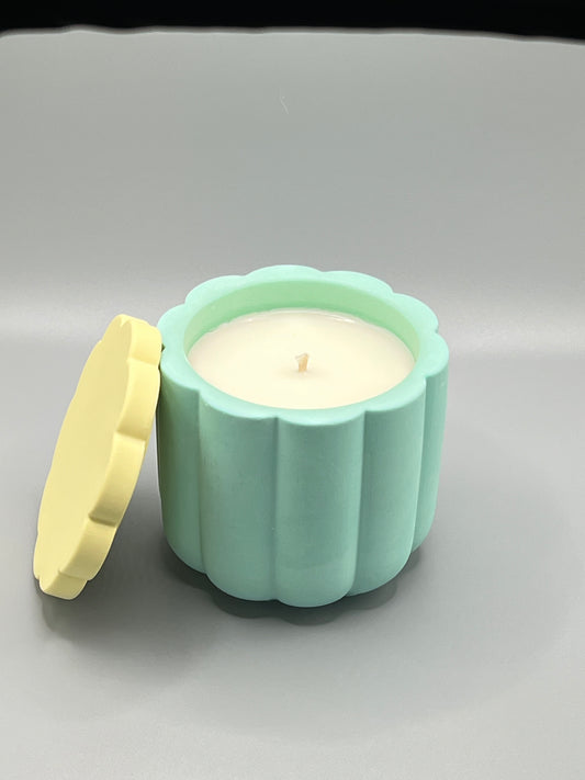 Peach Blossom Świeca Sojowa z Przykrywką