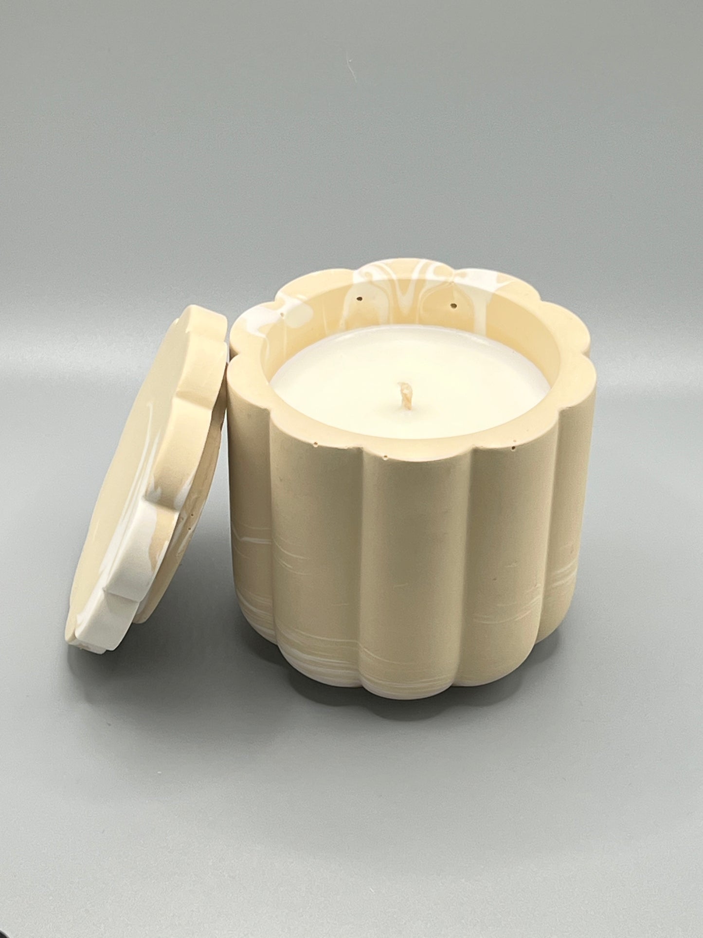 OUTLET Orange Sunrise Świeca Sojowa z Przykrywką