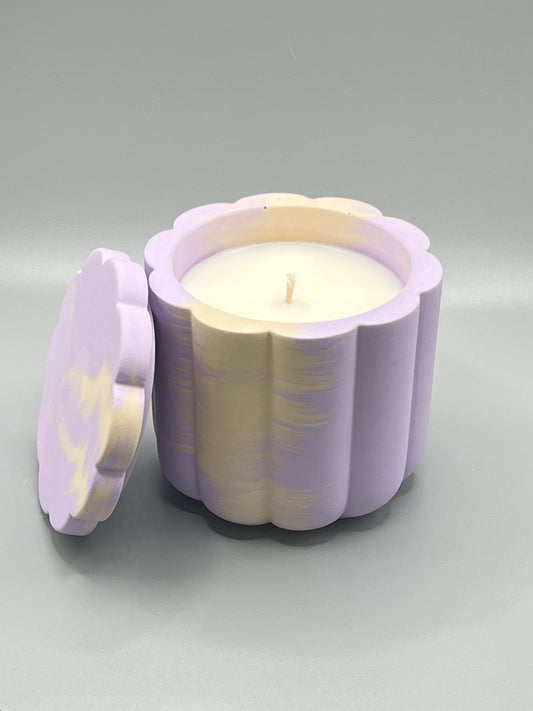 Orange Sunrise Świeca Sojowa z Przykrywką